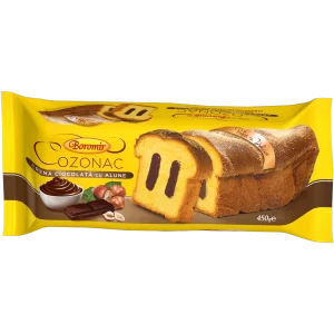 Cozonac crema ciocolata cu alune | Boromir 450g